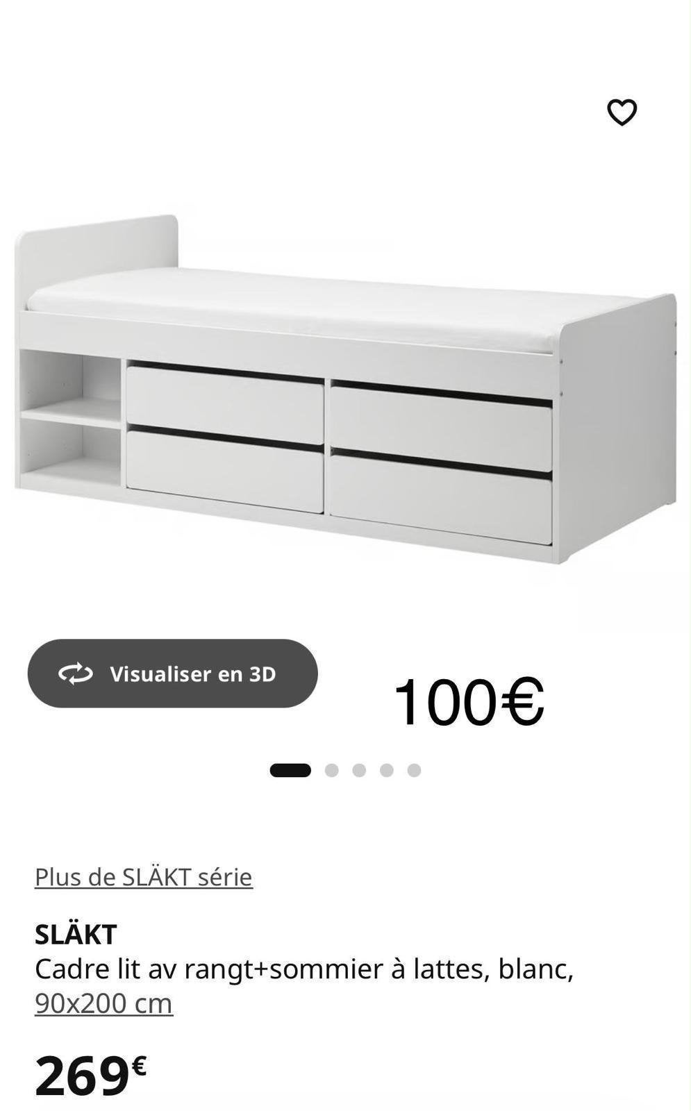 IKEA-bed, Huis en Inrichting, Ophalen of Verzenden, Zo goed als nieuw