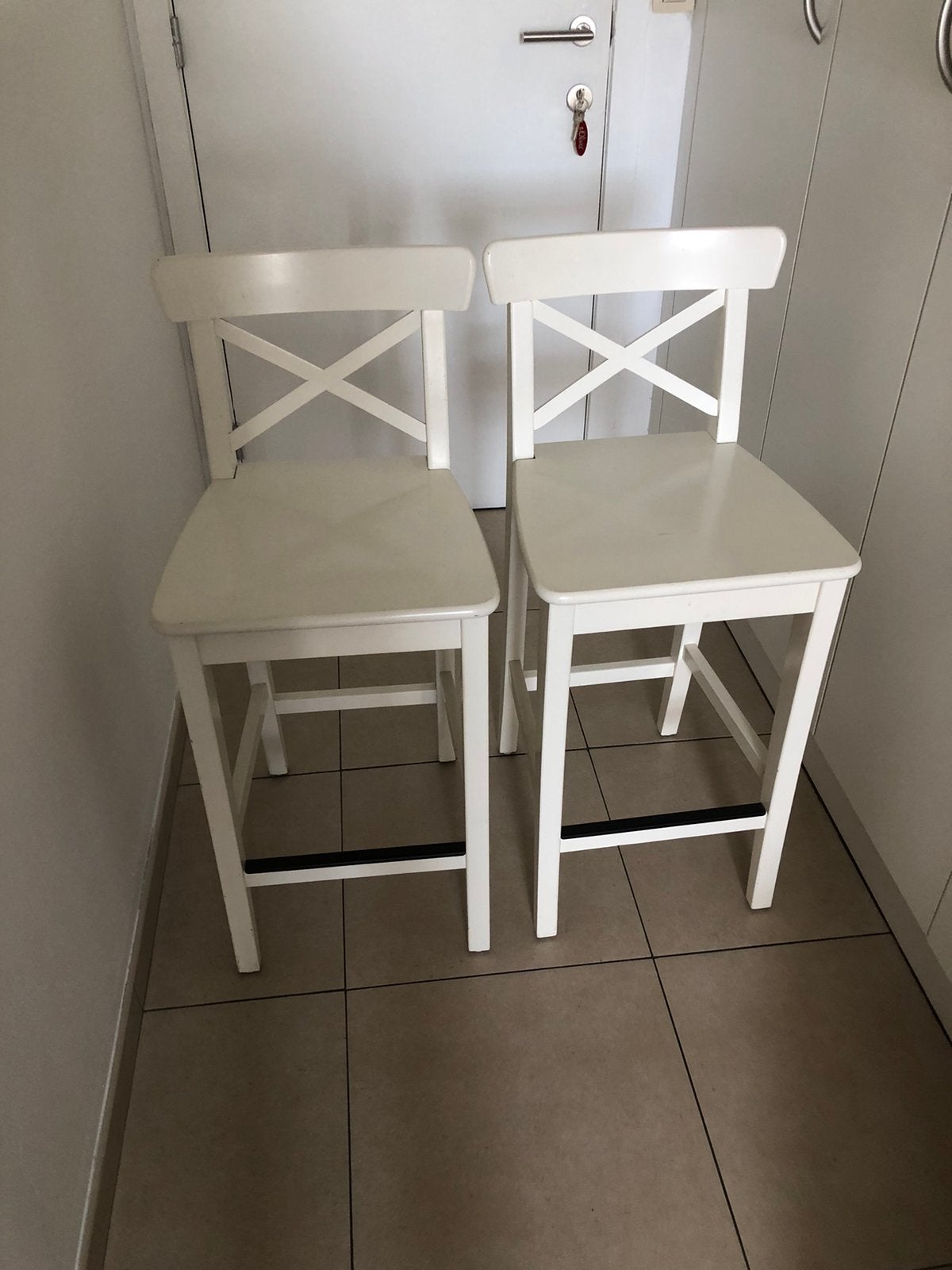 Barkruk ikea, Huis en Inrichting, Barkrukken, Ophalen, Gebruikt, Hout