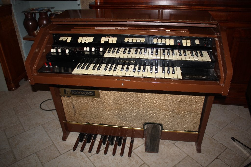 Hammond orgel l100 1966 met lamp, Muziek en Instrumenten, Orgels, Ophalen, Gebruikt, 2 klavieren, Orgel