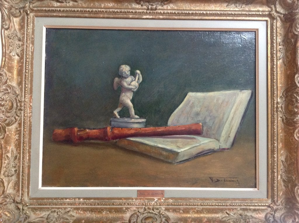 schilderij, Antiquités & Art, Art | Peinture | Classique, Enlèvement, Signé, Nature morte