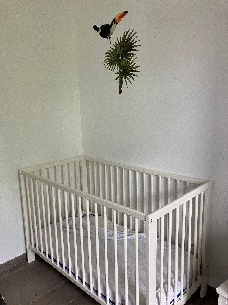 Gulliver Ikea wit kinderbed met AeroSleep toebehoren, Kinderen en Baby's, Ophalen, Zo goed als nieuw, Ledikant