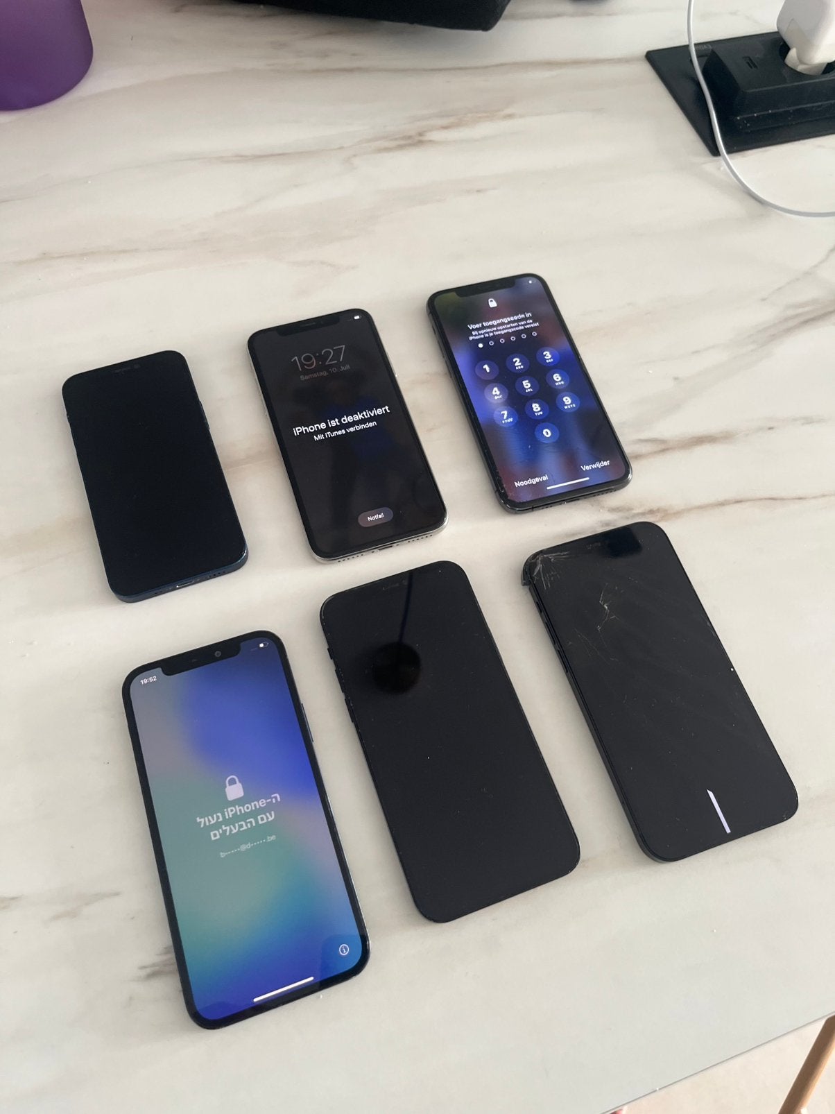 Vend lot Iphone 11 pro/12/12 pro pour pieces, Télécoms, Téléphonie mobile | Apple iPhone, Comme neuf, iPhone X, Enlèvement