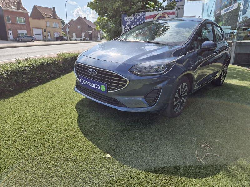 Ford Fiesta EcoBoost mHEV Titanium A7 DCT, Stof, Gebruikt, Blauw, Bedrijf