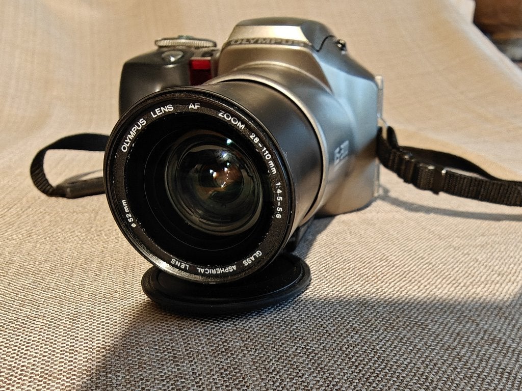 Olympus IS-300, Audio, Tv en Foto, Fotocamera's Analoog, Ophalen of Verzenden, Gebruikt, Spiegelreflex, Olympus