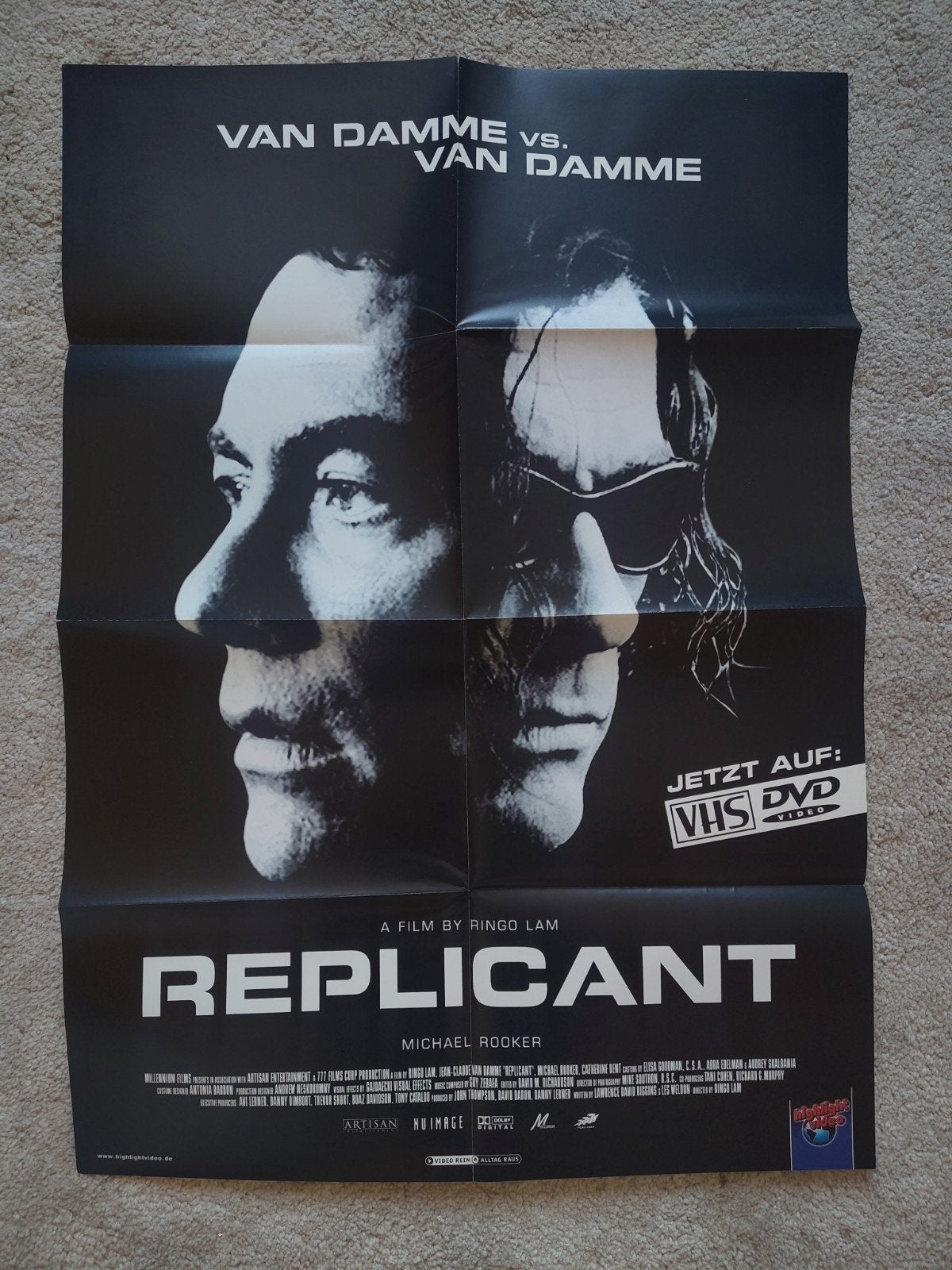 A1 poster Replicant, Enlèvement ou Envoi, Rectangulaire vertical, A1 jusqu'à A3, Utilisé
