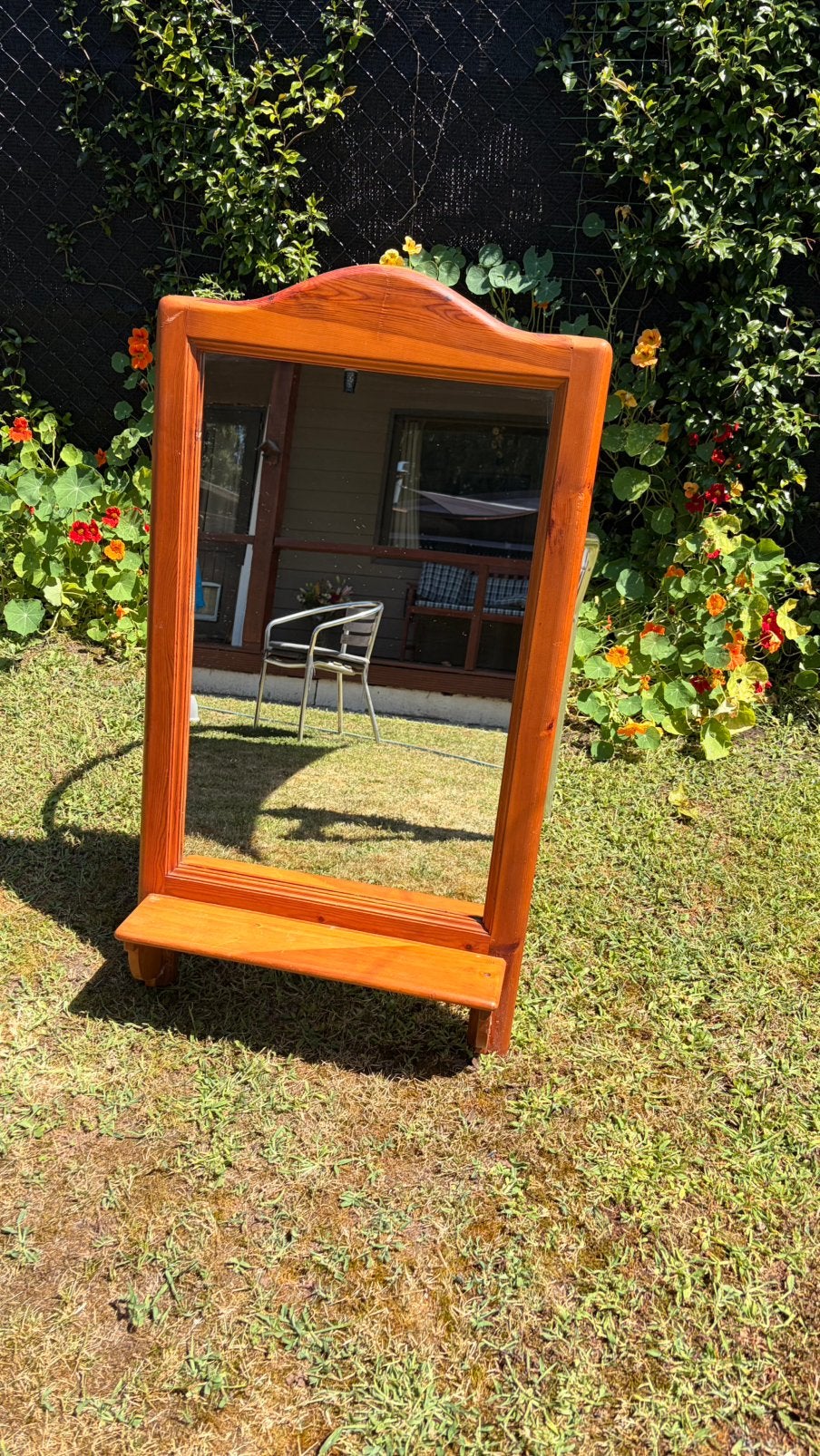 Opmaak spiegel 76/48, Antiek en Kunst, Ophalen, Rechthoekig, Minder dan 50 cm, Minder dan 100 cm