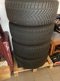 winterbanden - winterset, Autos : Pièces & Accessoires, Pneus & Jantes, Pneus et Jantes, Pneus hiver, 255 mm, Utilisé