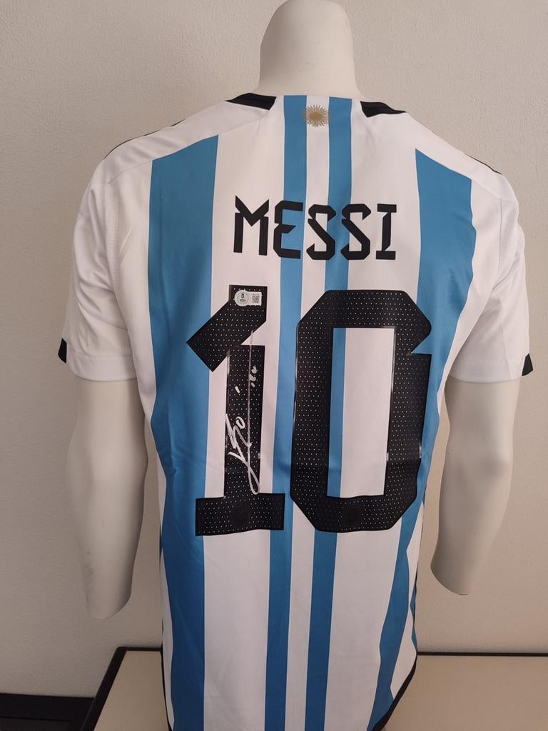 Lionel Messi gesigneerd Argentinië shirt met Beckett coa, Ophalen of Verzenden, Nieuw, Shirt