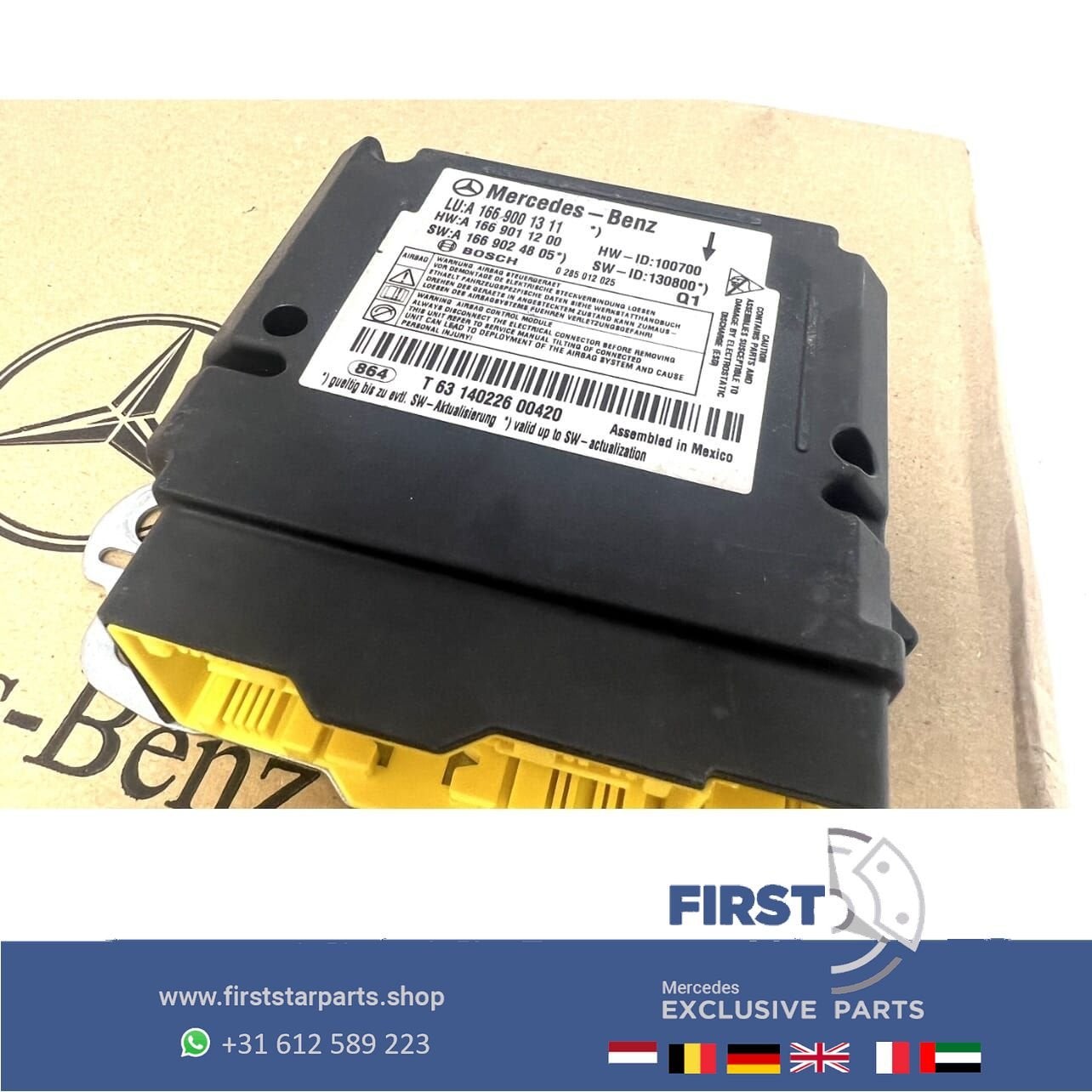 A1669001311 MERCEDES SRS AIRBAG MODULE W166 X166 GL GLE GLS, Auto-onderdelen, Gebruikt, -, Ophalen of Verzenden, -