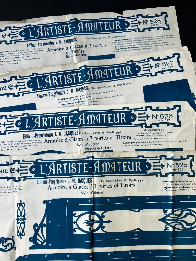 L'artiste amateur Circa 1920 Affiche Originale  Publicité, Verzamelen, Posters, Ophalen