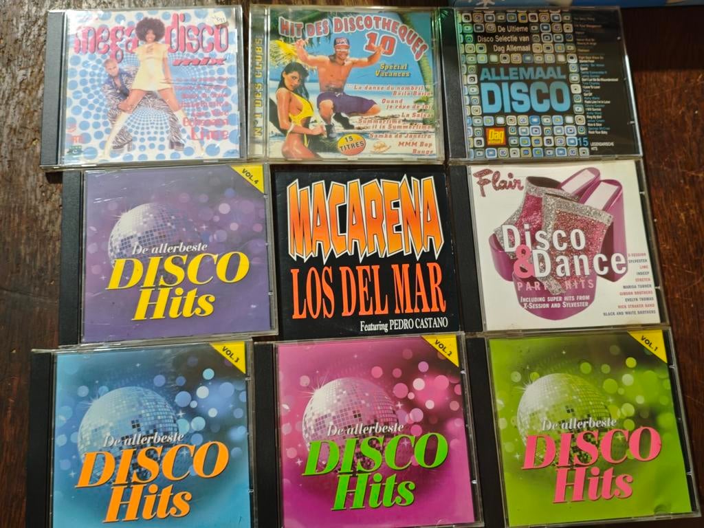 Lot van 9 disco cd's (o.a.los del mar:Macarena,..), Ophalen of Verzenden, Disco