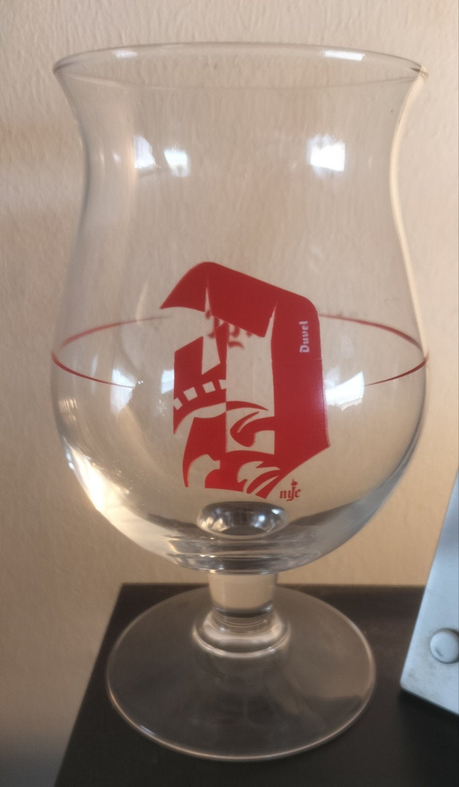 Duvel - NYC Art glass 
Darragh O'Hagan 2008, Ophalen of Verzenden, Zo goed als nieuw, Glas of Glazen, Duvel