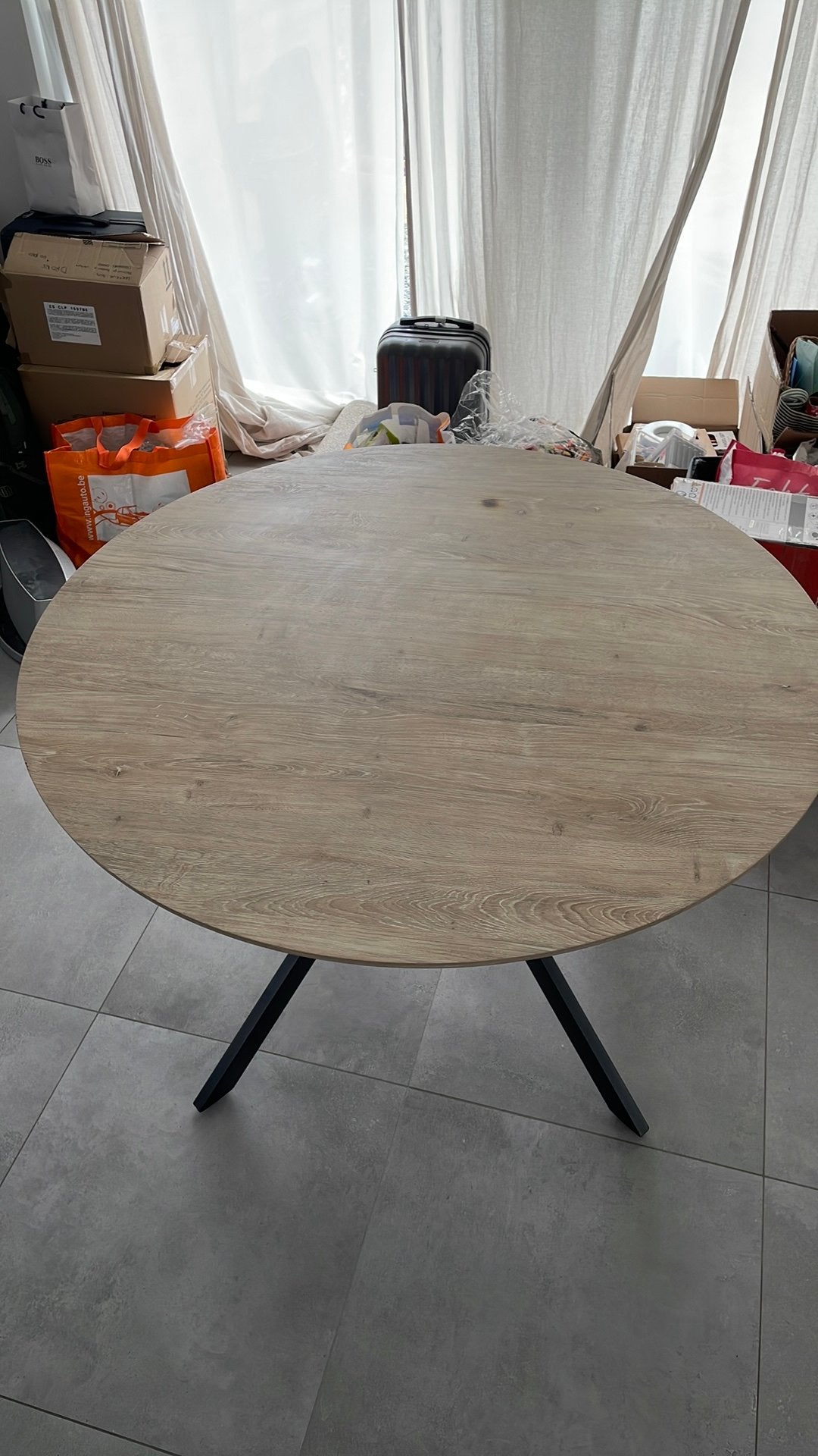 Table salle à manger circulaire, Ophalen, Gebruikt