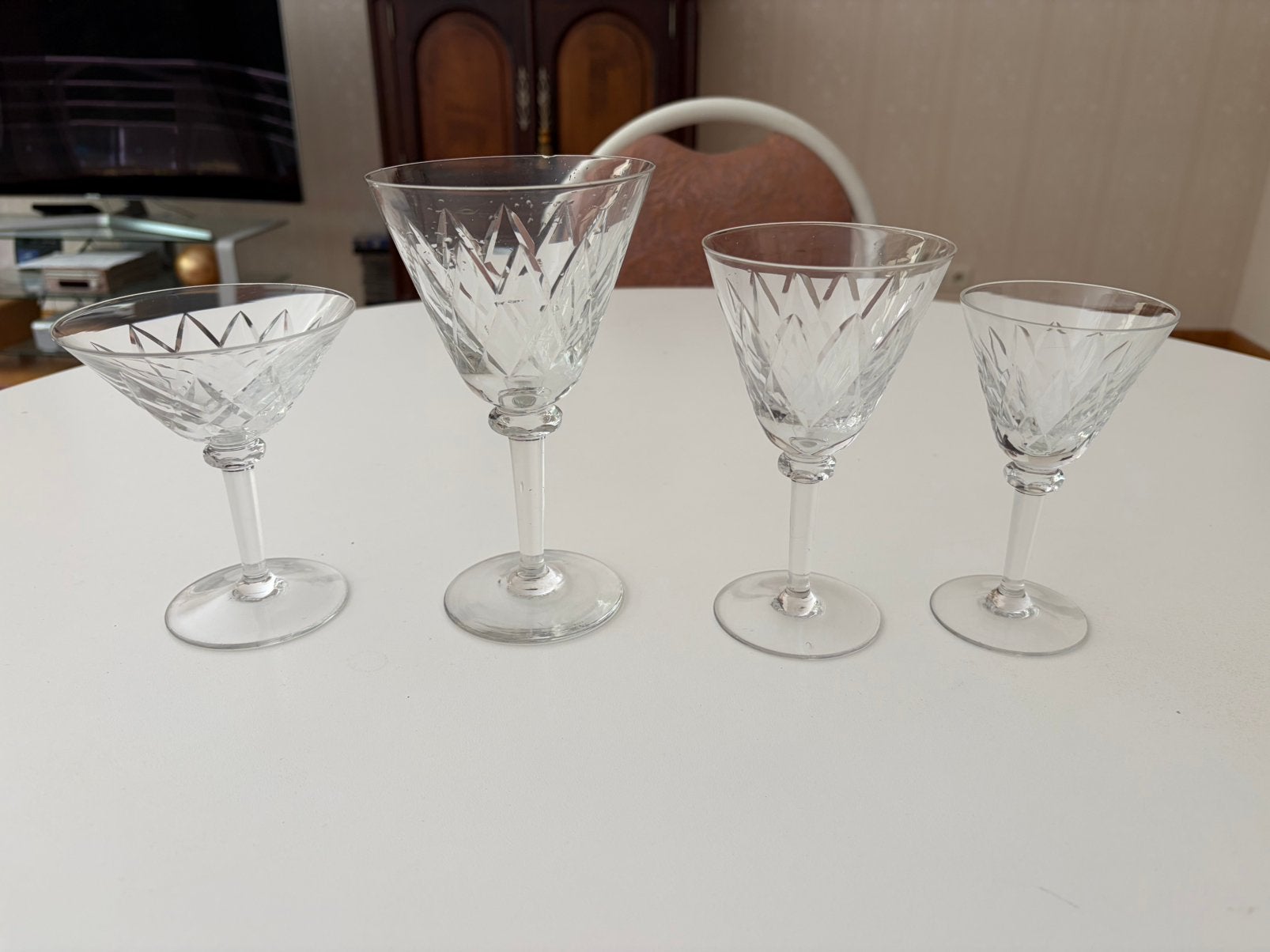 Service de verres anciens pour 12 personnes, Collections, Enlèvement, Comme neuf