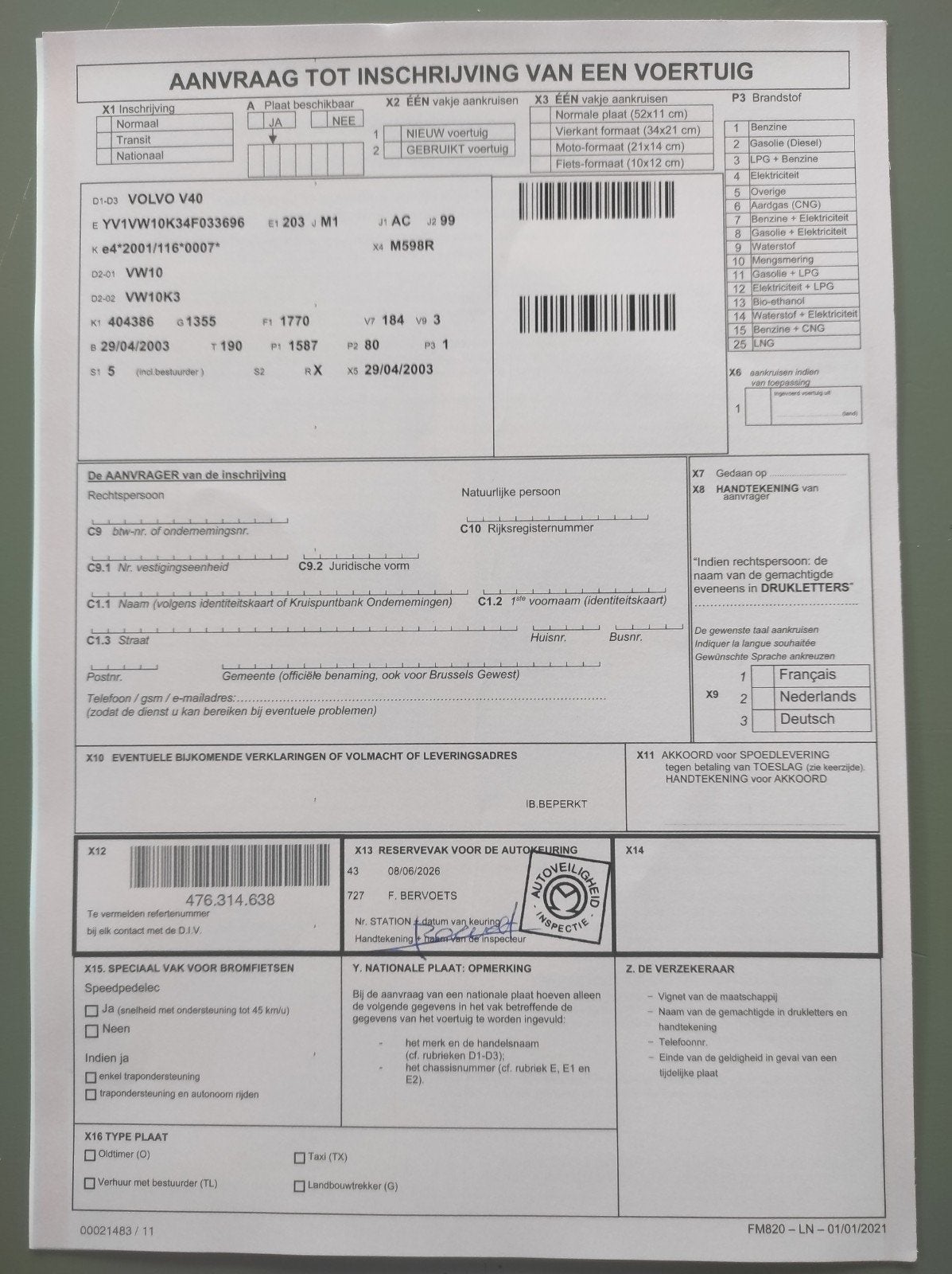 Volvo V40 1.6, Autos, Volvo, Particulier, Enlèvement