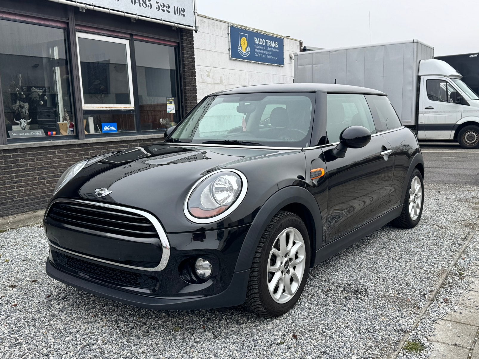 Mini cooper Benzine, Auto's, Mini, Automatische klimaatregeling, Zwart, 4 cilinders, Zwart