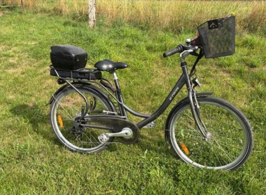B'twin 500 elektrische hulpfiets, Fietsen en Brommers, Overige merken, Mandje, 53 tot 56 cm, Velgrem