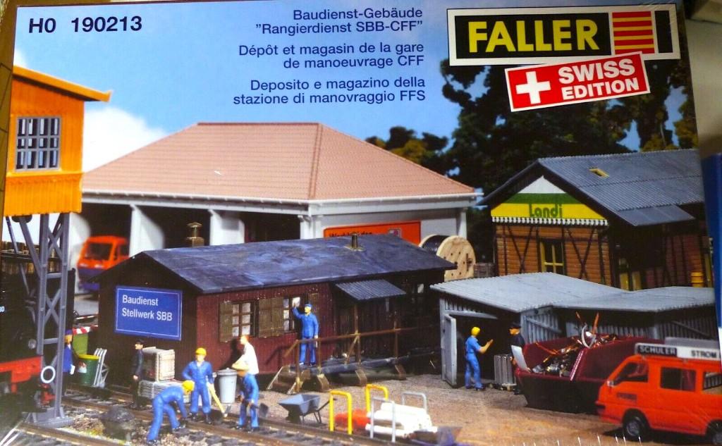 Speciale editie van Faller Swiss - CFF Station Depot Annex, Overige merken, Gelijkstroom of Wisselstroom, Brug, Tunnel of Gebouw