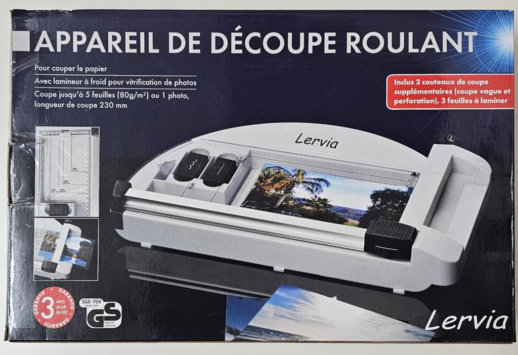 Machine de découpe de rouleaux de papier/photo Lervia KH 443, Enlèvement