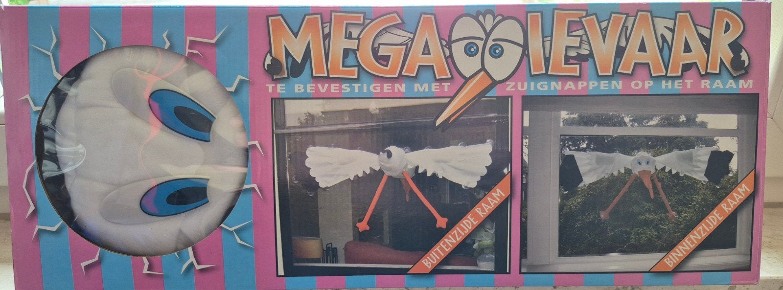 Mega Stork pour fenêtre avec ventouses, Enlèvement