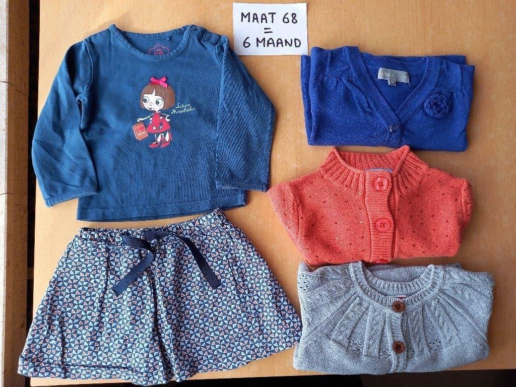 Nieuwstaat pakket setjes meiskledij maat 68, Kinderen en Baby's, Meisje, JBC, Ophalen of Verzenden, Zo goed als nieuw