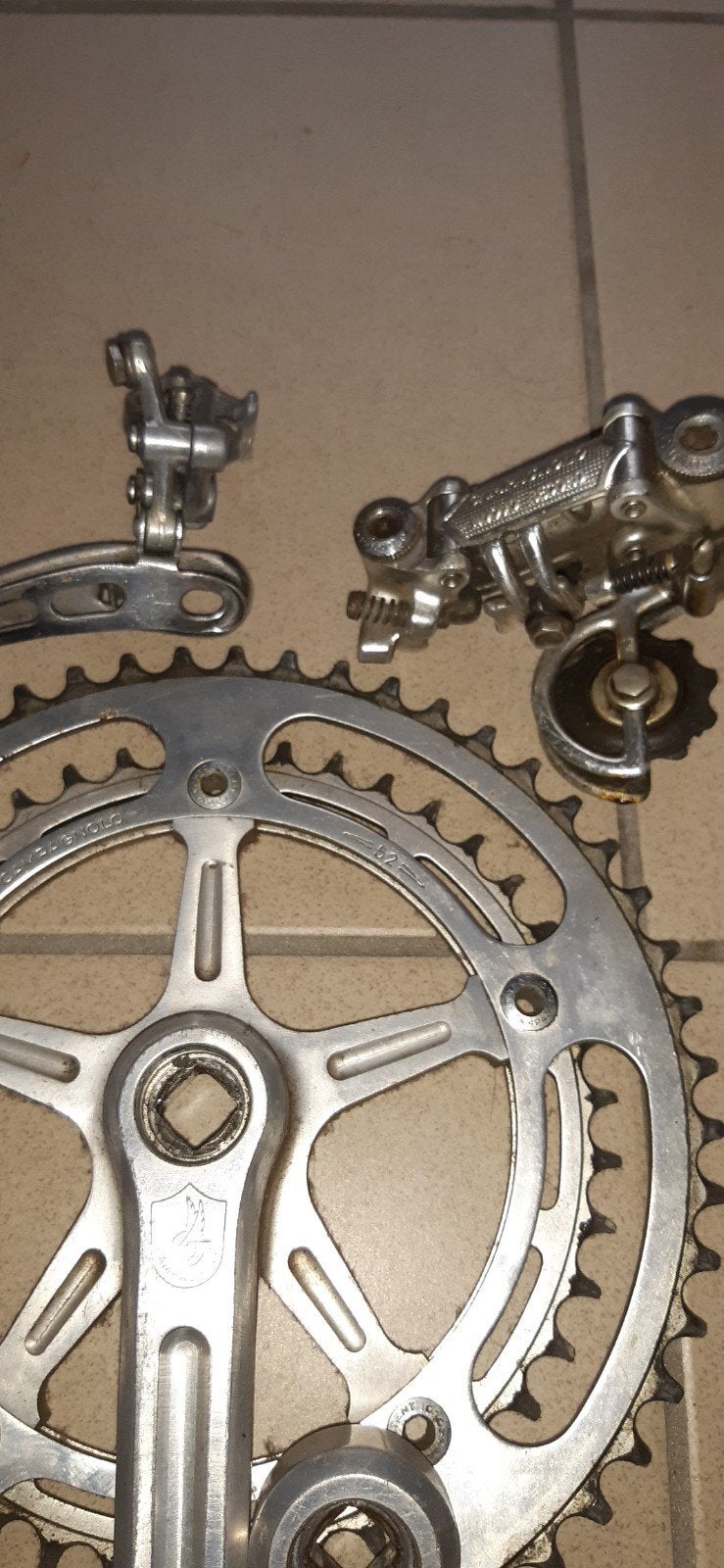 campagnolo record, Crankstel of Pedalen, Gebruikt, Campagnolo, Ophalen of Verzenden