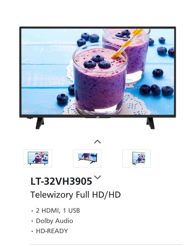 JVC 32-inch TV, Ophalen, Zo goed als nieuw, 40 tot 60 cm, Full HD (1080p)