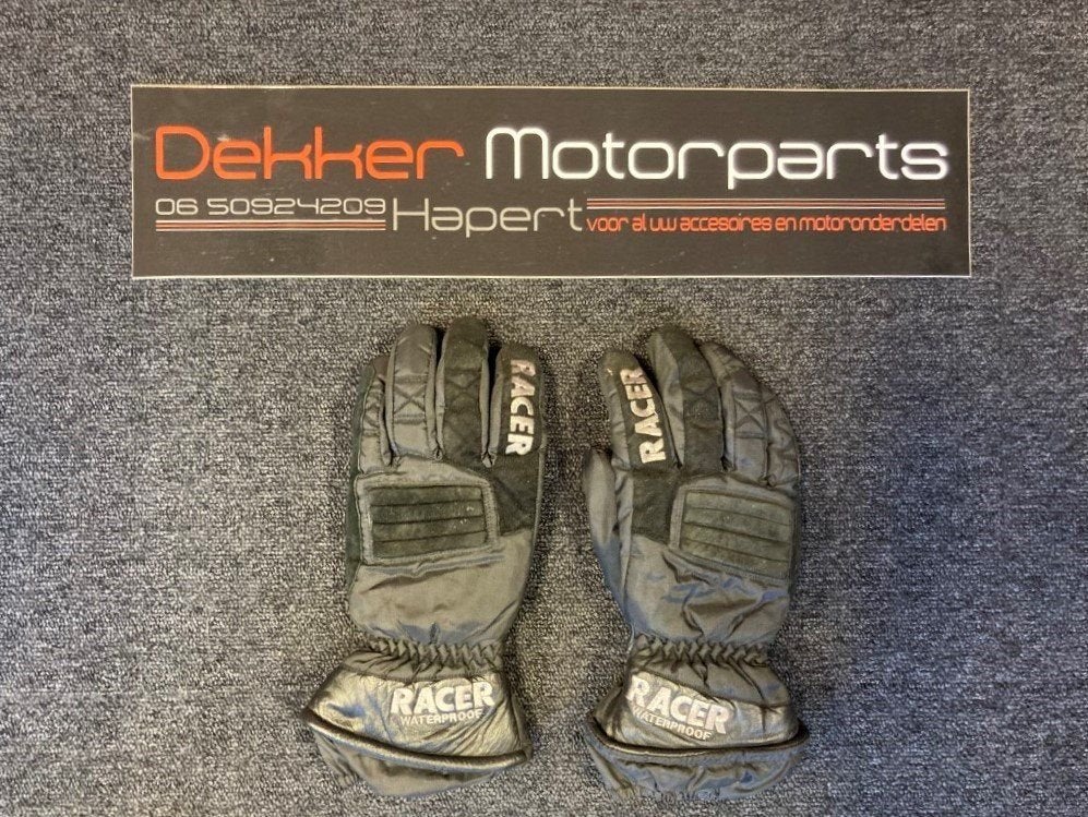 Racer winterhandschoen maat M ZGAN kleur zwart, Motoren, Gebruikt, -, -, Ophalen of Verzenden