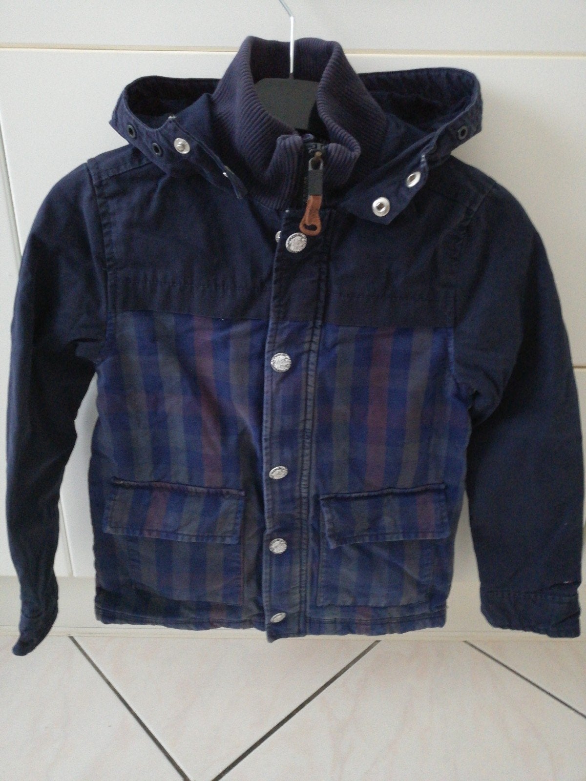 Veste Hilfiger Denim bleu marine 8 ans, Enfants & Bébés, Garçon ou Fille, Enlèvement ou Envoi, Utilisé, Hilfiger Denim