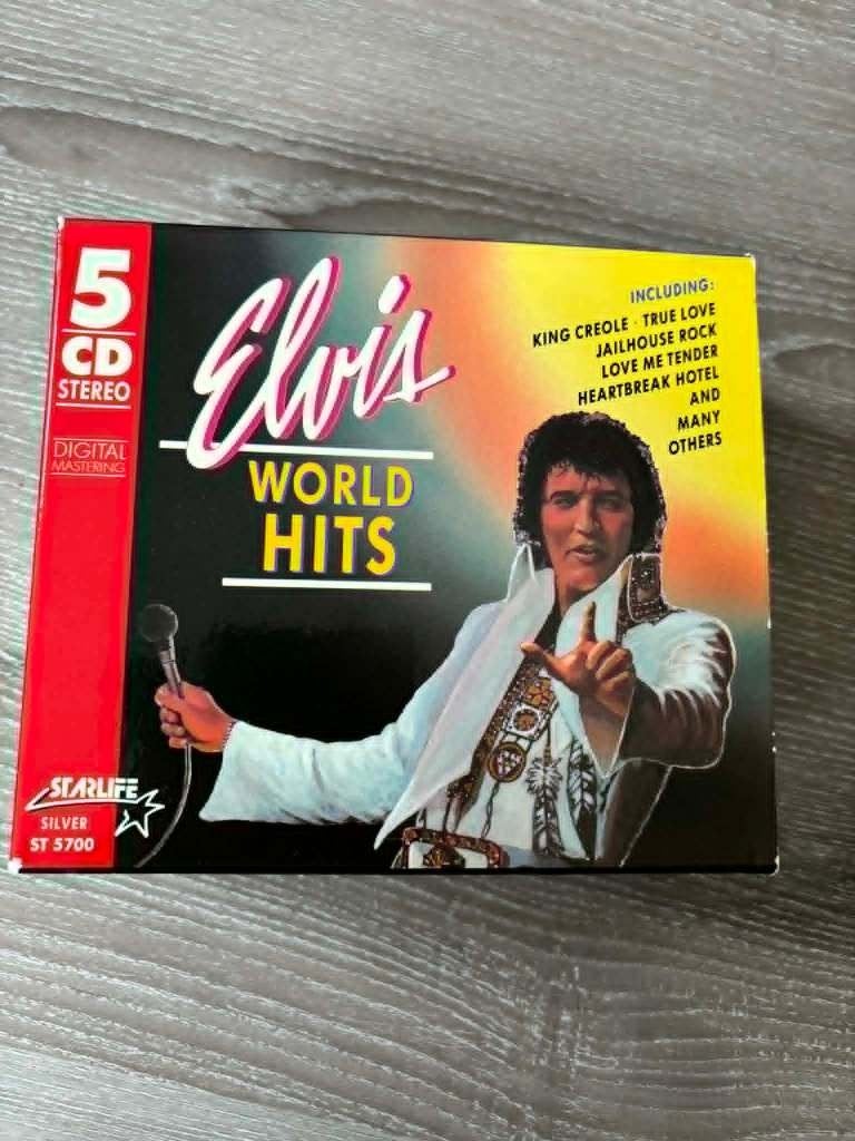Elvis 5cdbox, World hits. Mag weg voor slechts 20 euro., Cd's en Dvd's, Cd's | Rock, Ophalen of Verzenden, Zo goed als nieuw, Rock-'n-roll