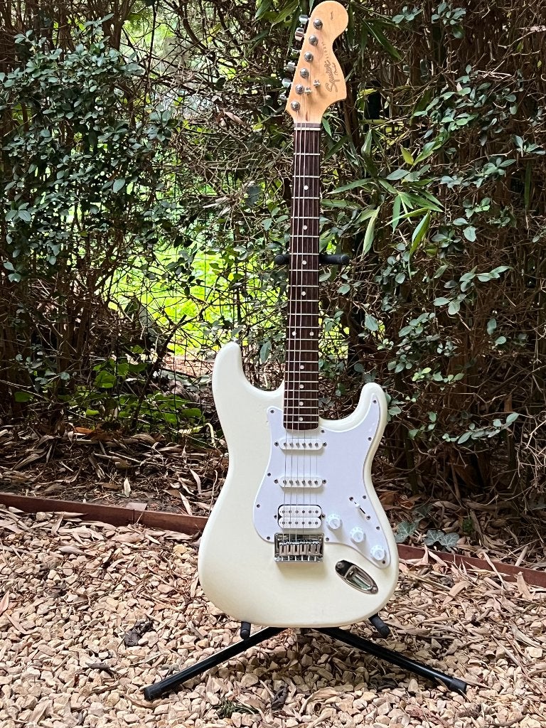 Squier Affinity Hardtail arctic white MIC, Musique & Instruments, Enlèvement, Utilisé, Solid body, Autres marques