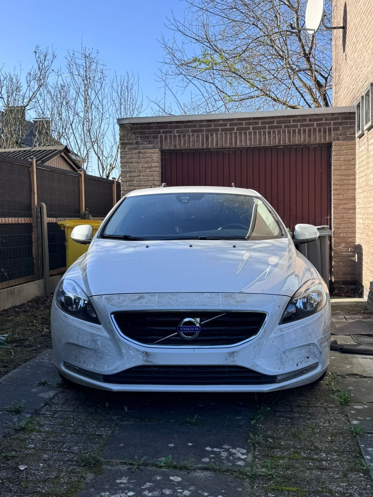 Volvo v40, Auto's, Volvo, Leder en Stof, Wit, 5 deurs, Particulier