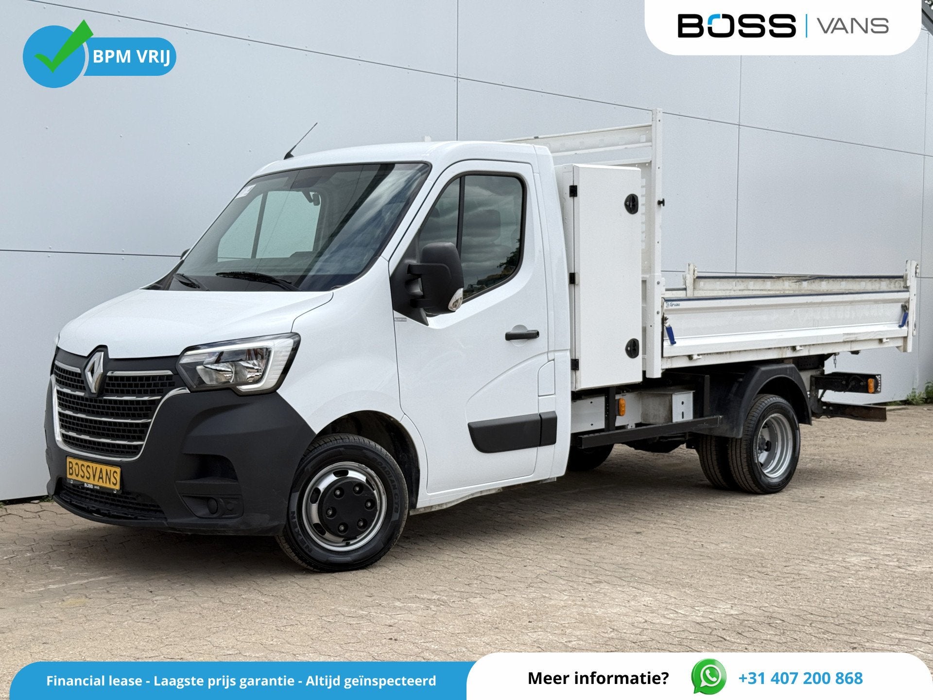 Renault Master 2.3 DCI 130PK L3H1 Kipper Dubbellucht Trekhaa, Alarme, Achat, Entreprise, 3 places