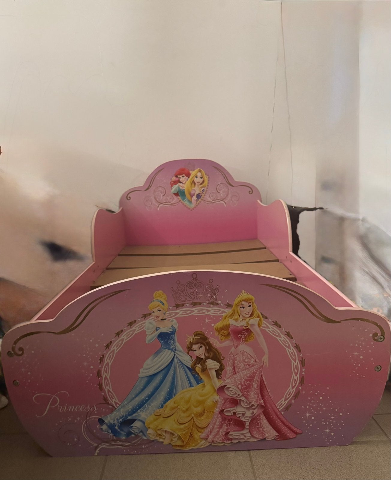 Roze prinsessenbed 90x140 cm, Ophalen, Zo goed als nieuw