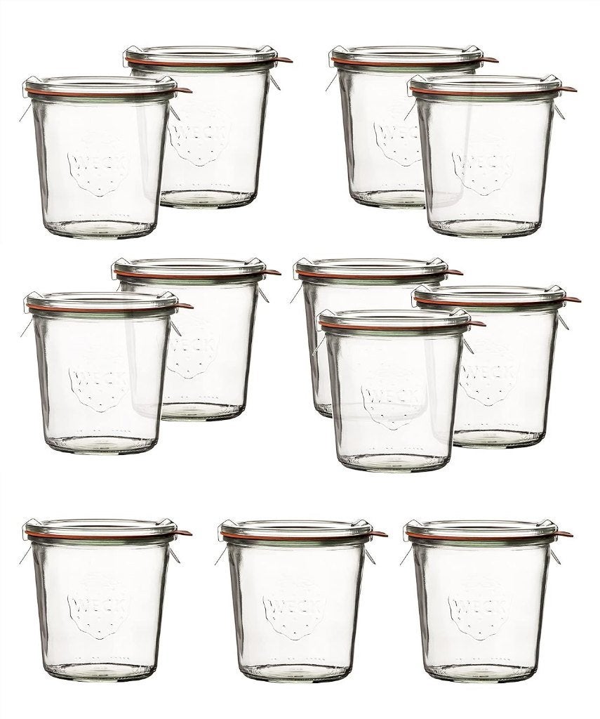 Bocaux de conservation Weck (500 ml et 370 ml) - Grand Lot, Huis en Inrichting, Glas of Glazen, Ophalen of Verzenden, Wedgwood