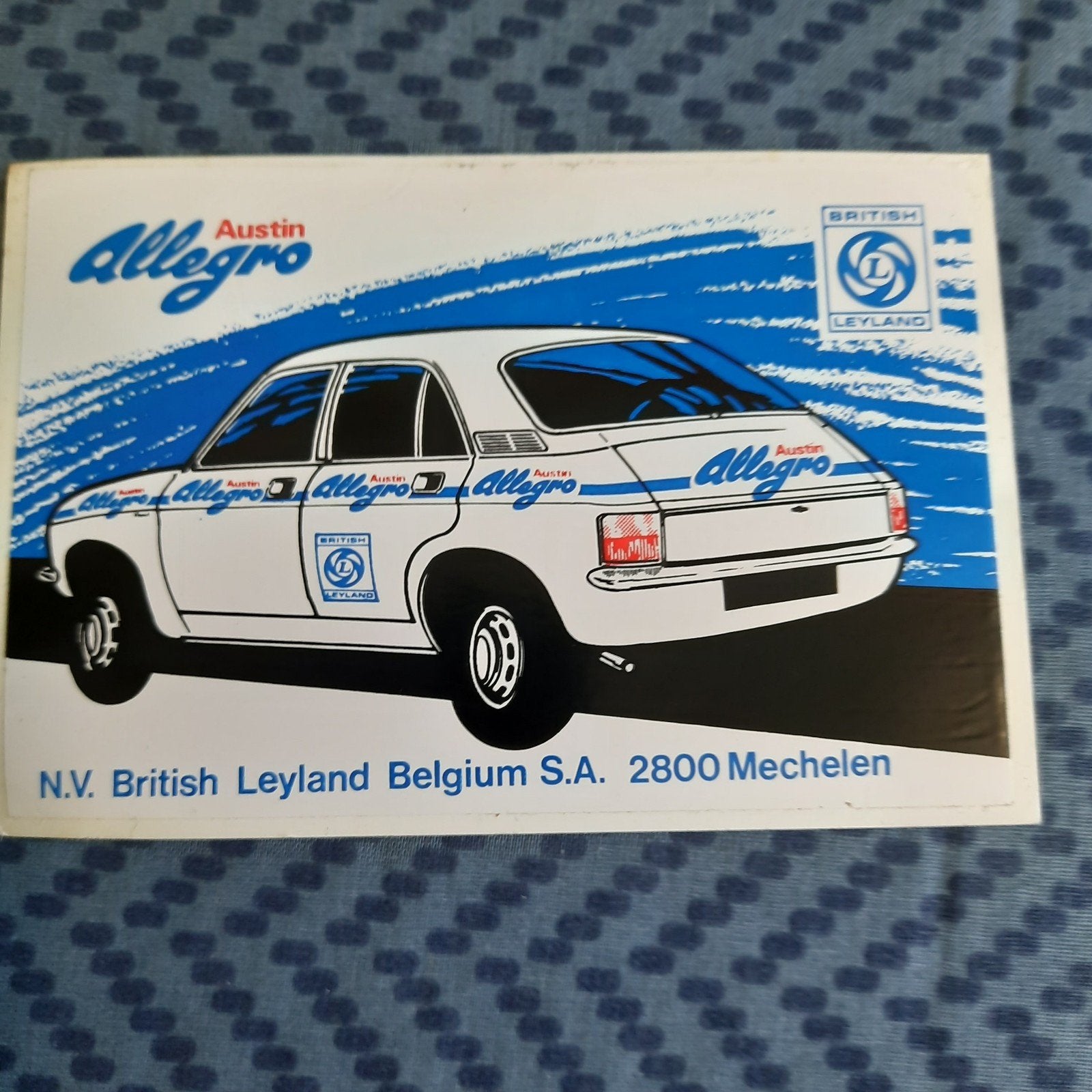 AUSTIN ALLEGRO * AUTOCOLLANT VINTAGE RARE *, Enlèvement