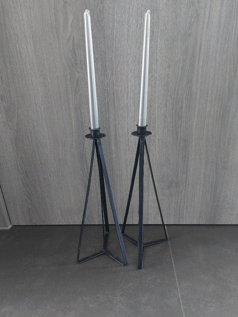 Kandelaars, Gebruikt, Ophalen of Verzenden, Metaal, Kandelaar