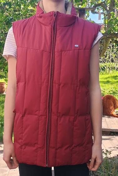 Vintage Lacoste bodywarmer dons/veren vulling, Kleding | Dames, ANDERE, Maat 42/44 (L), Ophalen of Verzenden, Gedragen