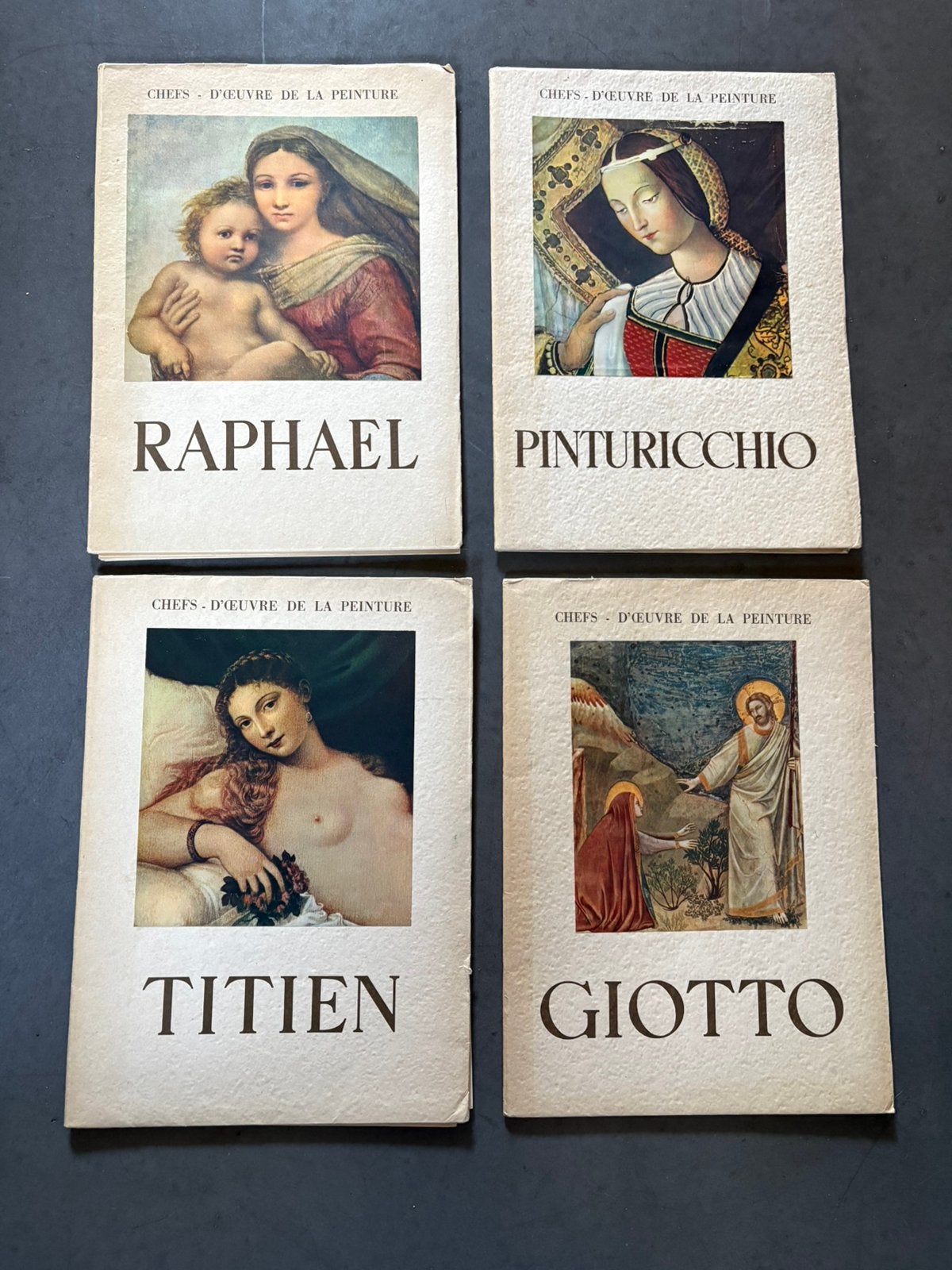 4 livrets d'art anciens Coll "Chefs-d'œuvre de la Peinture", Enlèvement, Utilisé, Peinture et dessin