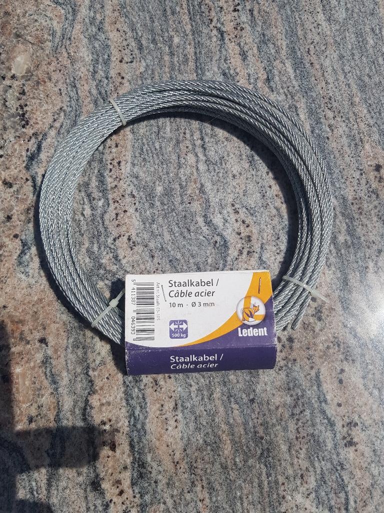 staalkabel, Doe-het-zelf en Bouw, Ophalen, 250 mm of meer, Overige typen, Nieuw