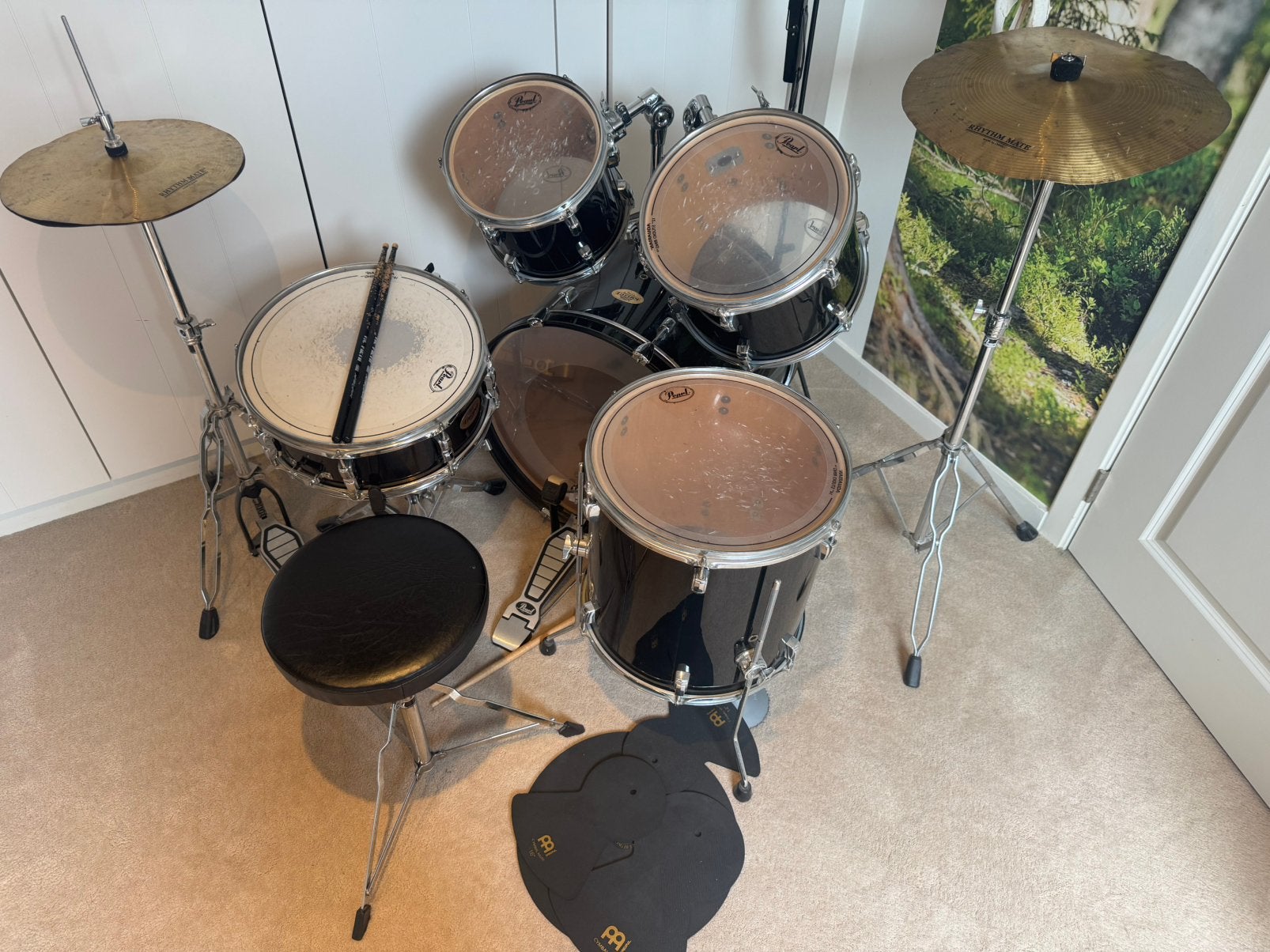 Pearl drumstel, Musique & Instruments, Enlèvement, Utilisé, Pearl