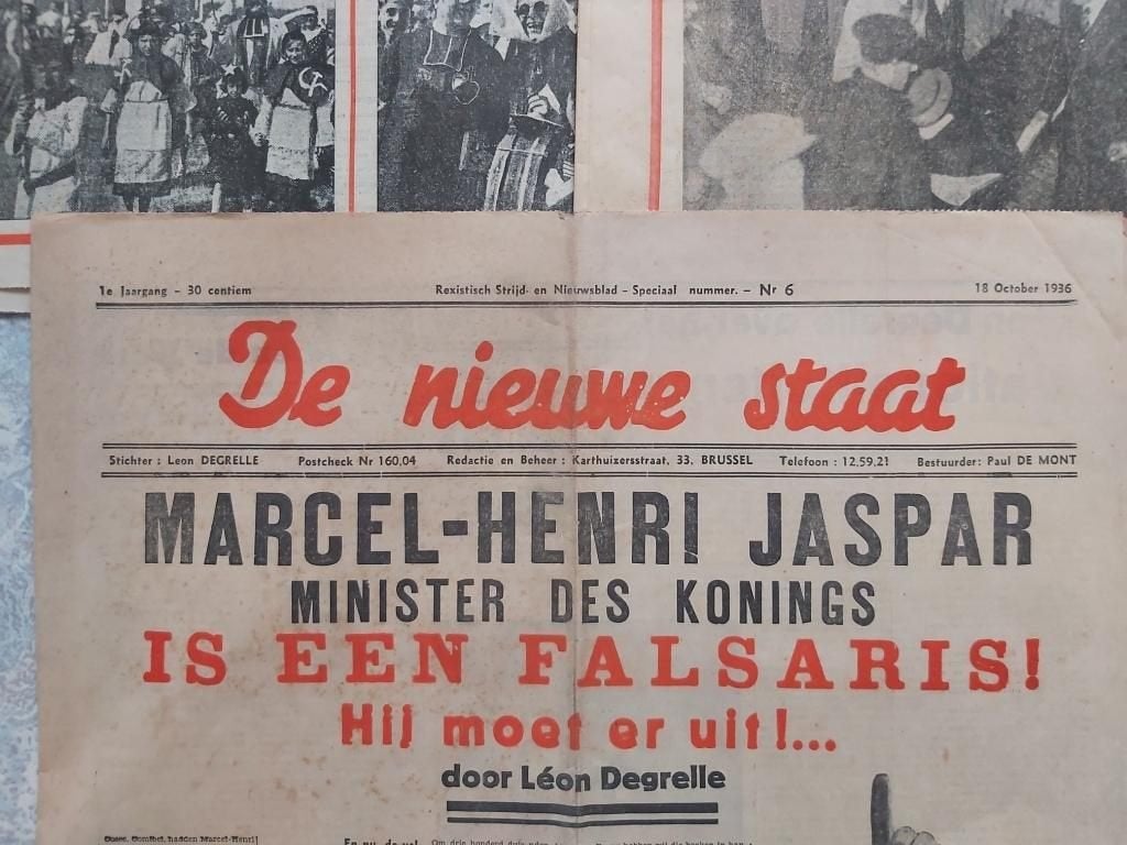 REX Léon Degrelle Krant Staat België Belgique Vlaanderen, Enlèvement ou Envoi, 1920 à 1940, Journal