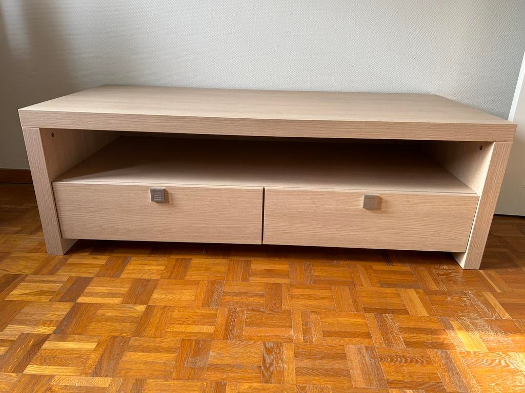TV meubel strak design lichte kleur (Zemst), Ophalen, Zo goed als nieuw