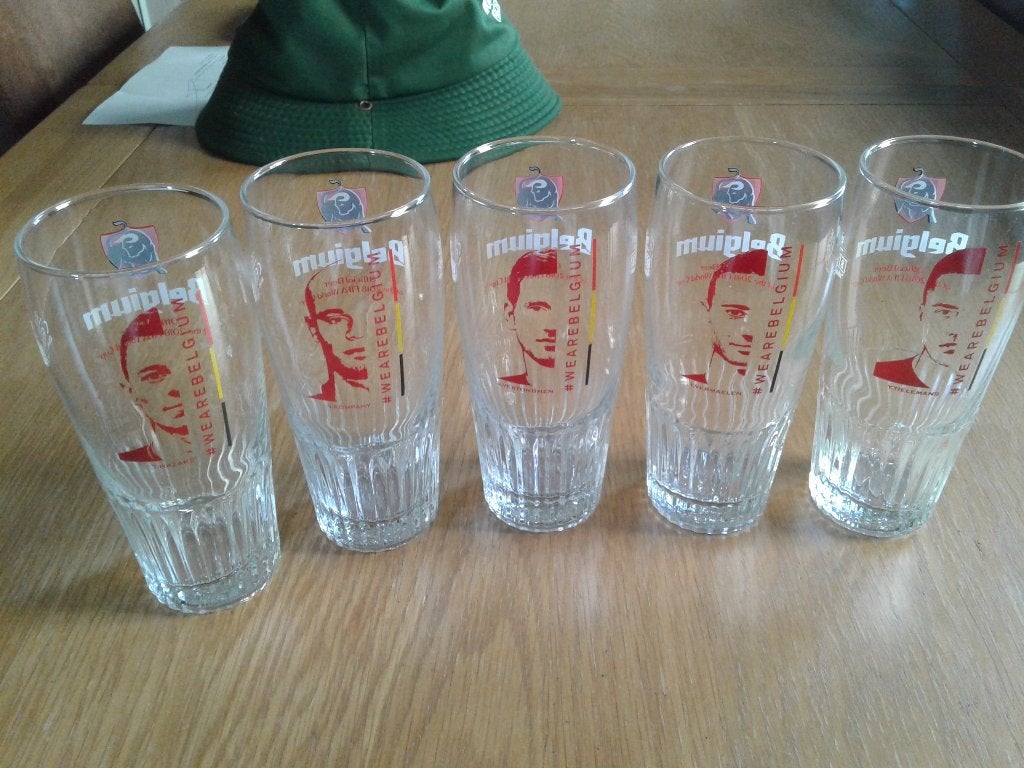 Rode Duivels Bierglazen WK 2018, Ophalen, Nieuw
