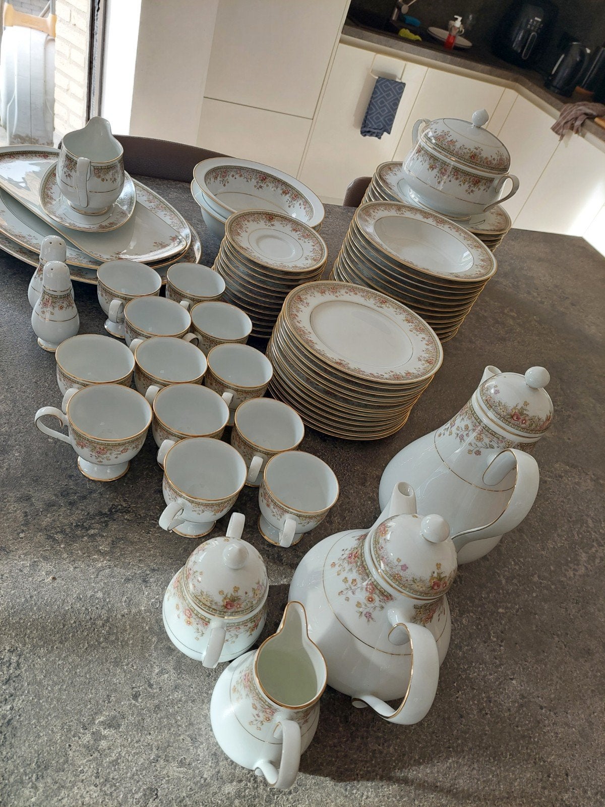 Norditake Ireland Morning Jewel 80- delig in perfecte staat, Ophalen of Verzenden