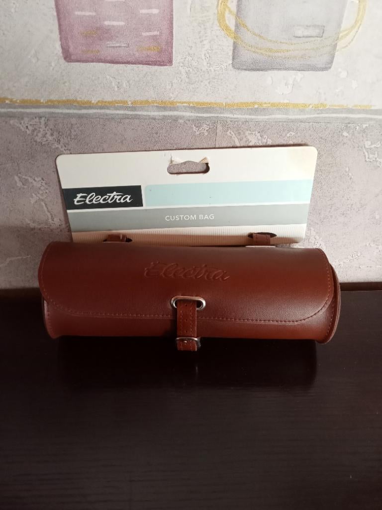 Cilindertas,fietstas ,vintage Brown cilindertas, Fietsen en Brommers, Ophalen, Nieuw, Electra