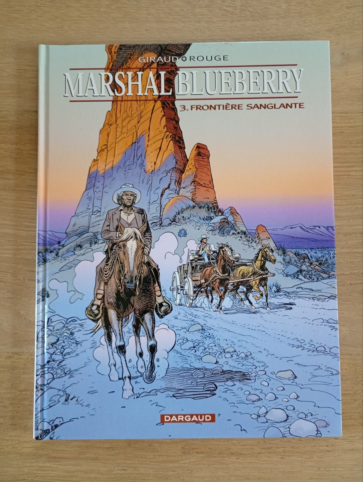 Marshall Blueberry 3 Frontière sanglante Giraud Rouge TBE, Enlèvement ou Envoi, Une BD, Charlier - Giraud, Utilisé