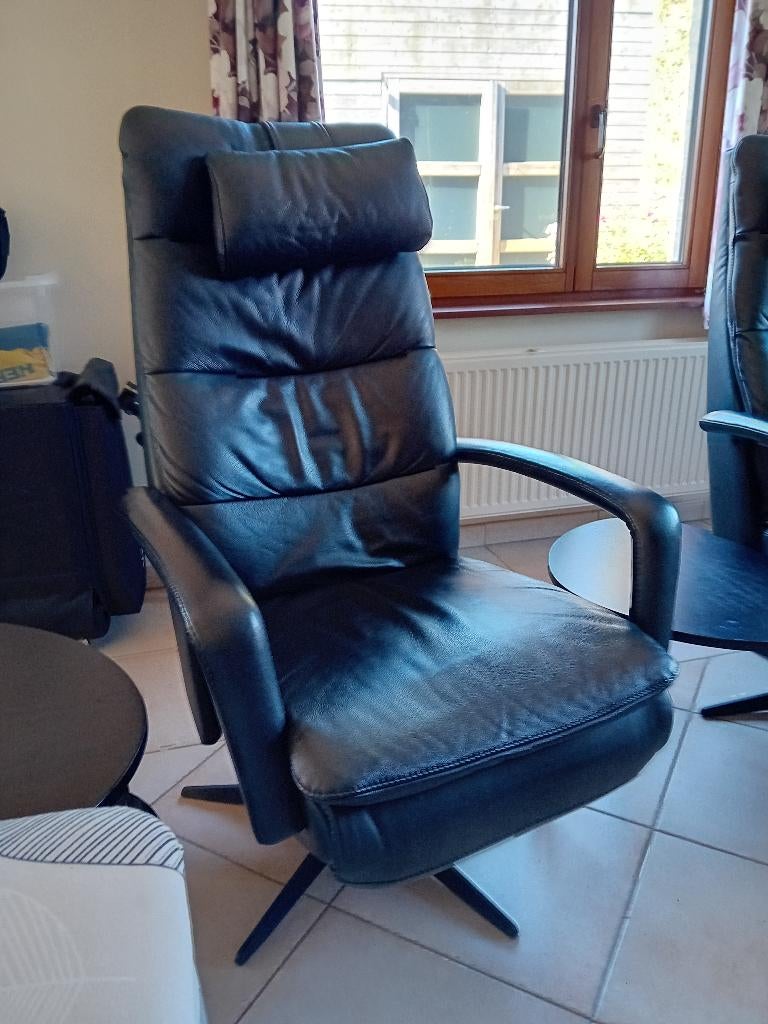 Relaxzetel Ergodesign soft - 3 motoren, Huis en Inrichting, Ophalen, Zo goed als nieuw, Leer