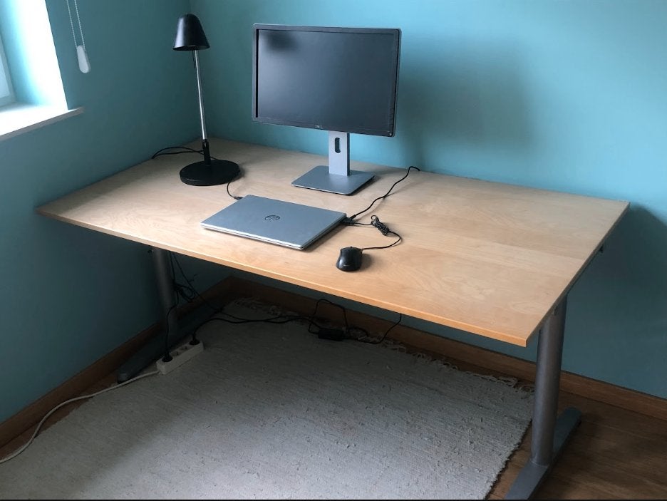 Bureau de type pro, excellent état, Scandinave, 160 cm, Bureau d'ordinateur, Comme neuf