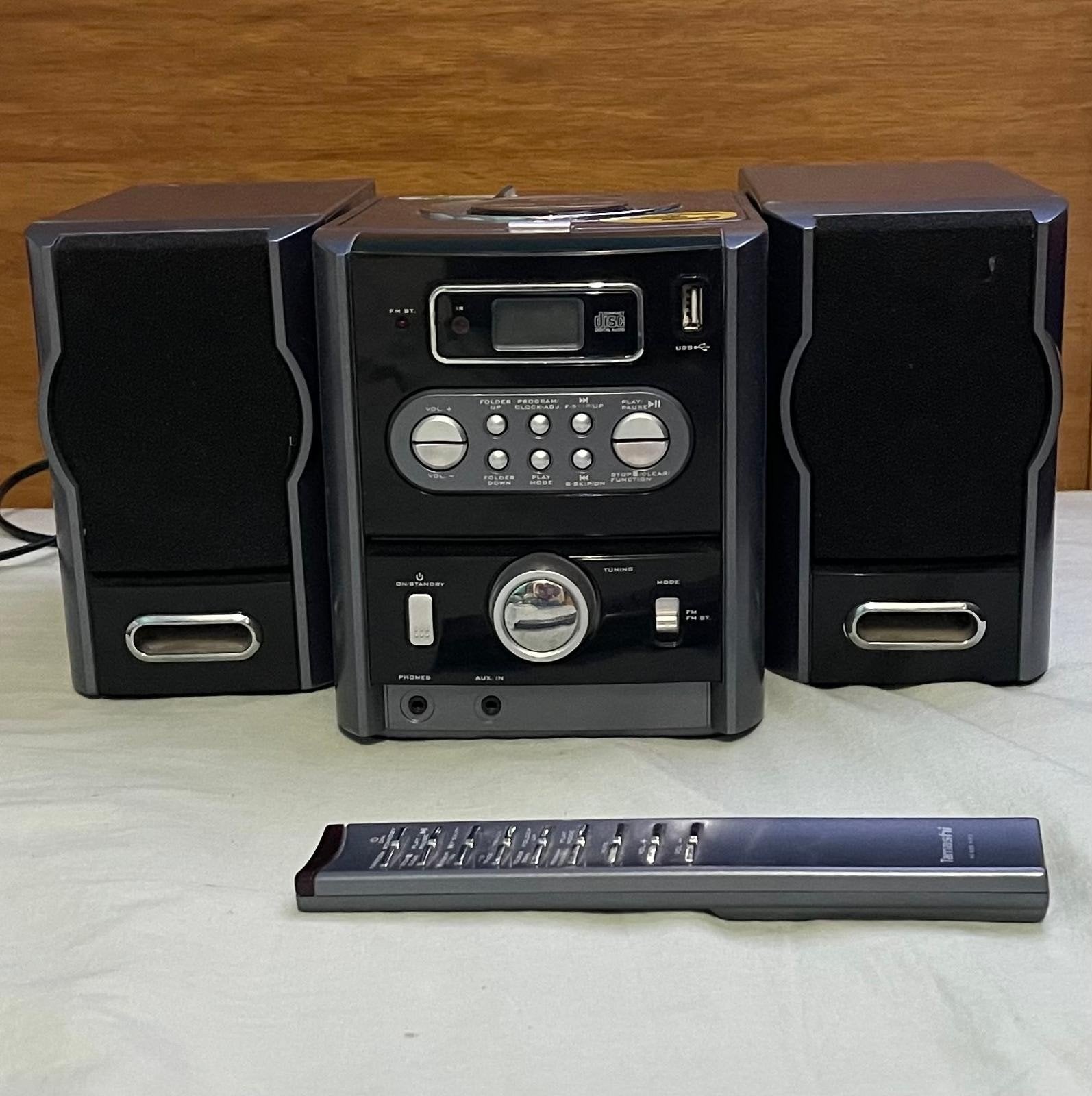 Tamashi mini-chaîne hi-fi compacte avec lecteur CD/MP3/USB e, TV, Hi-fi & Vidéo, Enlèvement, Utilisé, Autres marques, Avec radio